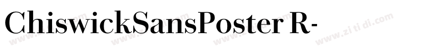 ChiswickSansPoster R字体转换